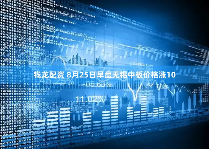 钱龙配资 8月25日早盘无锡中板价格涨10
